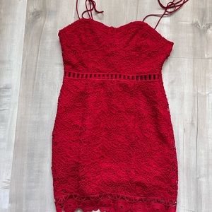 FOREVER 21 RED DRESS